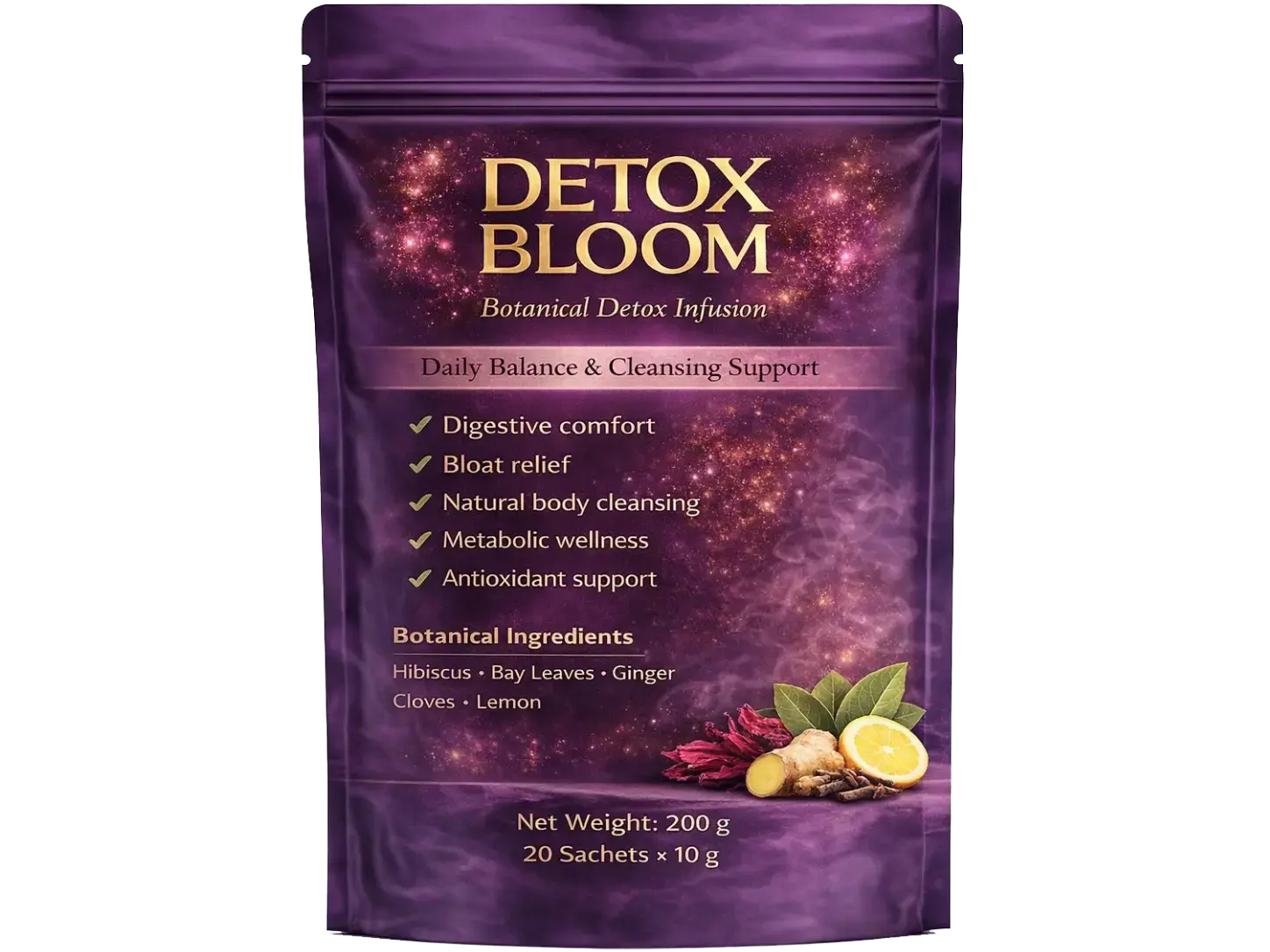 Detox Bloom pouch, 200g, 20 sachets